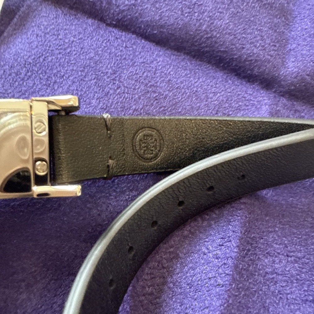 NWT Tory Burch X Fitbit Flex Black & Silver Double-Wrap BRACELET  W/  Dust Bag - Picture 5 of 12
